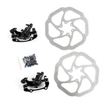 

Mechanical Disc Brake Caliper Line Pulling Disc Brake Calipers Front Rear Match 160mm Rotor with Adapter Conversion Seat