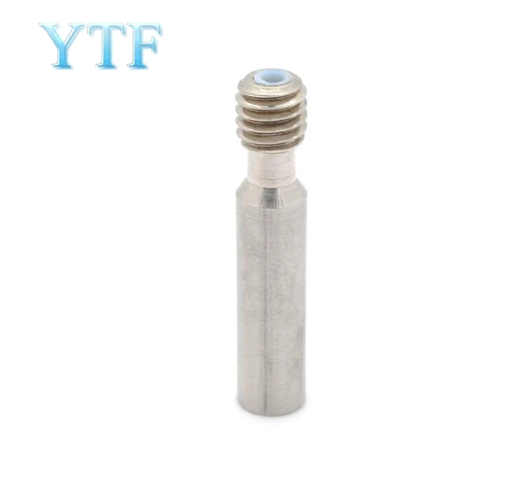 

3D Printers Parts MK8 Long M6 Throat with Teflon Tube 6*30mm Stainless Steel Thread Longer Feeding Part 1.75mm Filament
