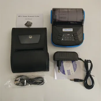 

GOOJPRT DC12V 3" 80mm Mini Inkless Bluetooth Thermal Receipt Printer Retail Store Portable Printer Android IOS w/ Case and Paper