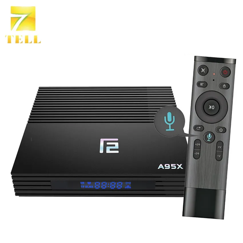 A95X F2 Голосовое управление 4 ГБ 32 ТВ приставка Android 9 0 4K телеприставка 8ox Amlogic S905X2
