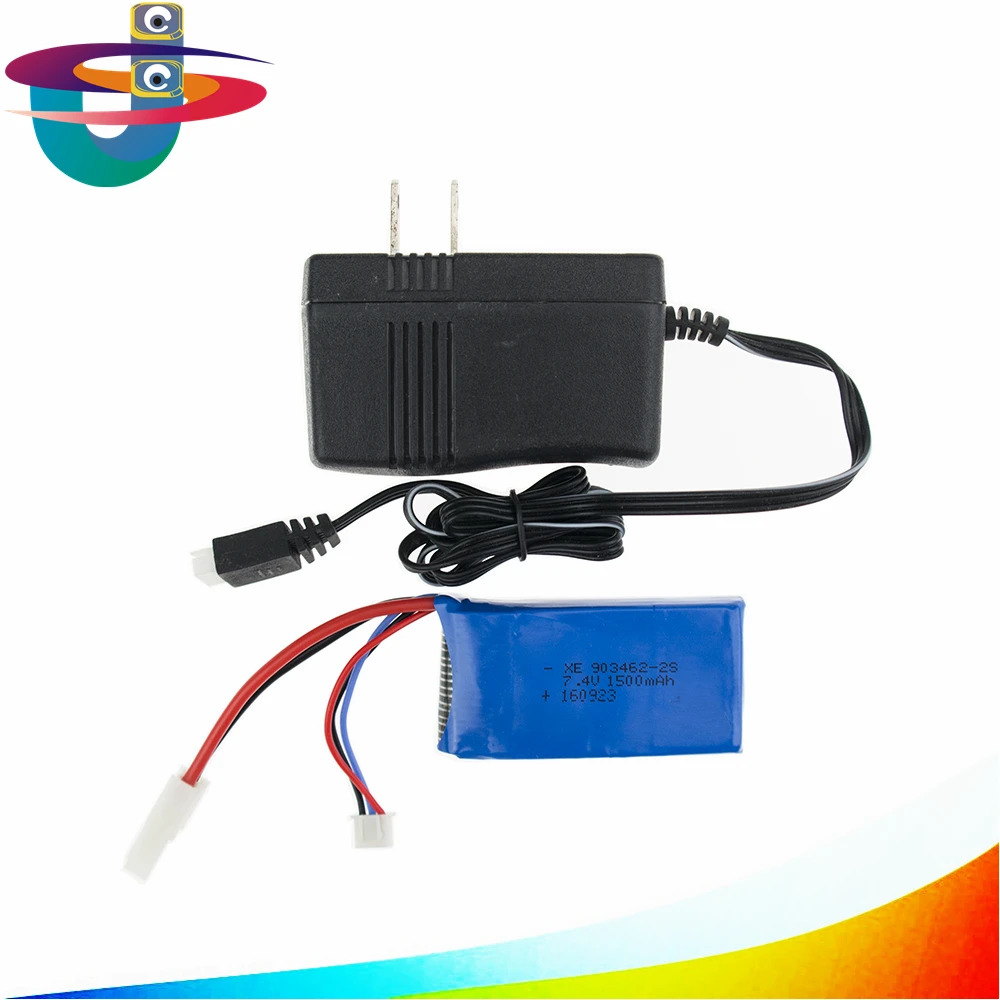 7.4v 1500mah Lipo battery batteries for Feilun FT009 2.4G RC Racing boat Spare Parts wholesales 1pcs and US charger | Игрушки и хобби