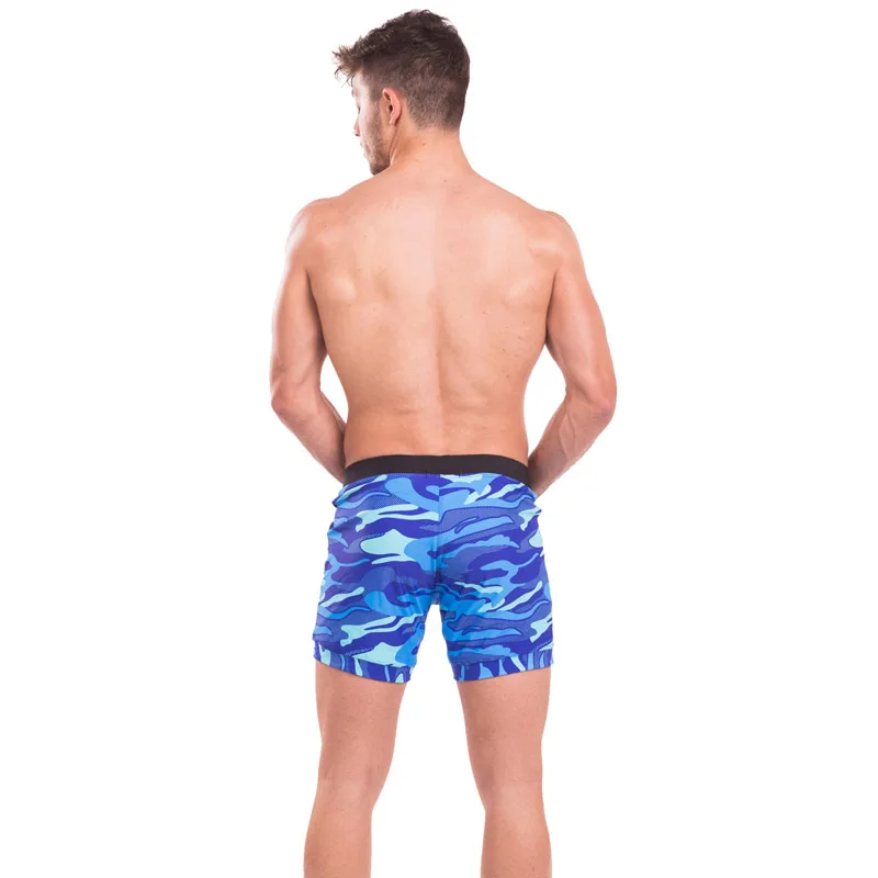 Taddlee Brand Sexy Men's Swimwear Swimsuits Boxer Briefs Trunks Board Shorts Camo Beach Boxer Basic Long Bathing Suits