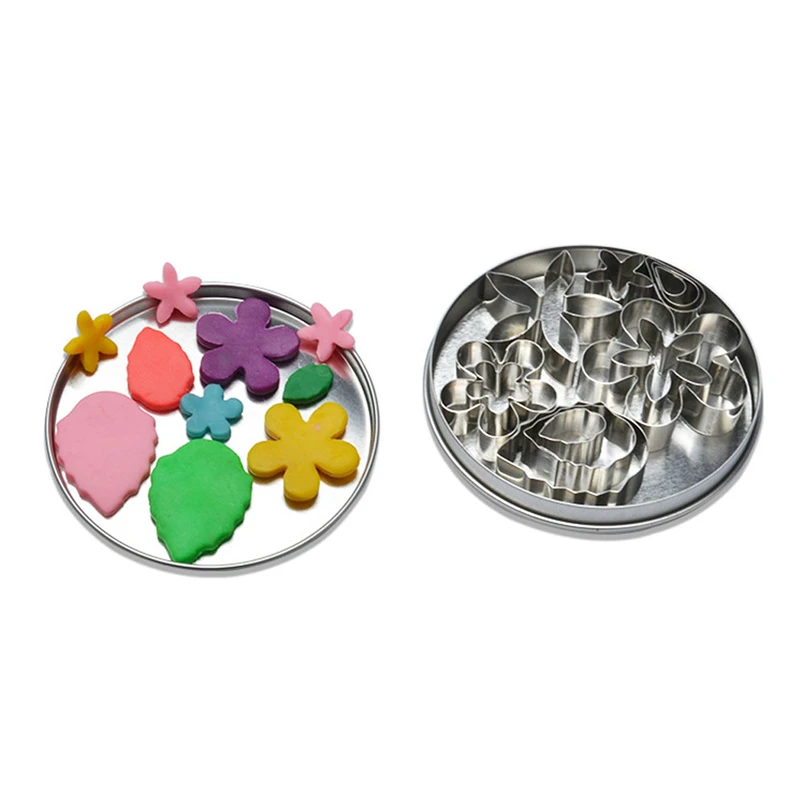  12Pcs Stainless Steel Biscuit Pastry Cookie Cutter Cake Decor Baking Mould Tools   #4D21 (1)