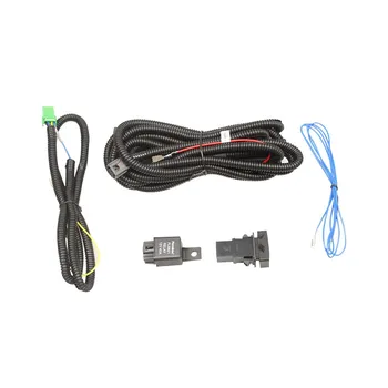 

For Honda CRV CR-V Wiring Harness Sockets Wire+Switch w/ LED indicators for Fog Light Lamp 1 set