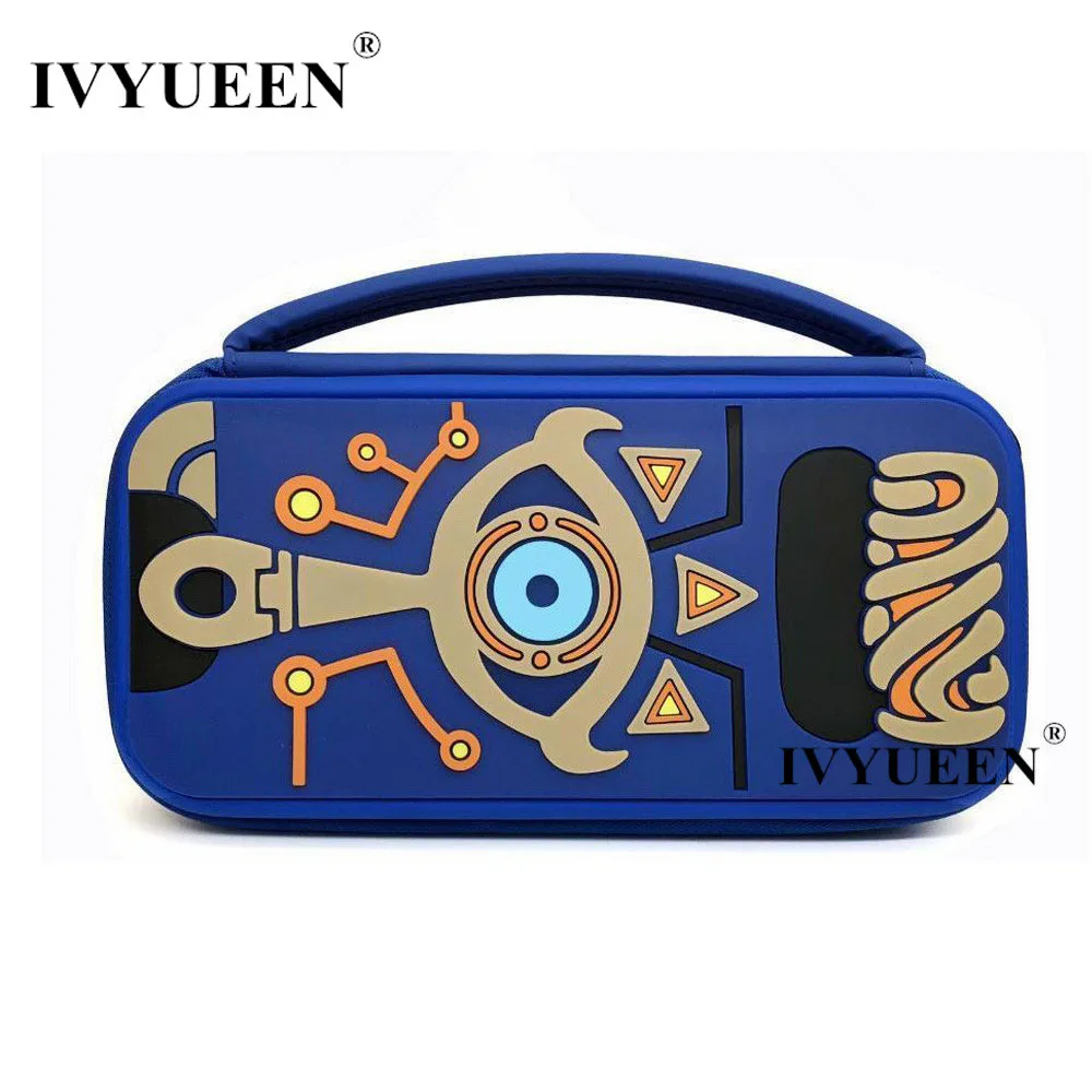 

IVYUEEN High Quality Travel Carrying Case for Nintend Switch NS Joy-Con Console Silicone Shell Pouch Embossed Protective Bag