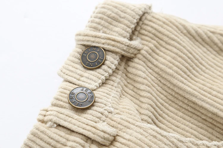 Зимние женские шорты вельветовые с эластичной талией Модные Винтажные манжеты повседневные шорты широкие 5 цветов