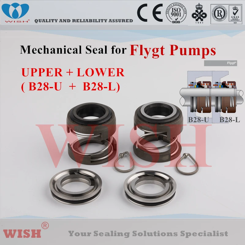 

28mm upper + lower mechanical seal /Flygt and Grindex pump code 3101