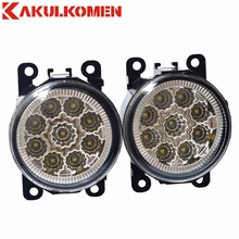 Туман сборки лампы высокого Яркость противотуманных фар для Renault Scenic II 2003-2009 Scenic III 2009-2015 светодиодный туман лампа загорается 12 В