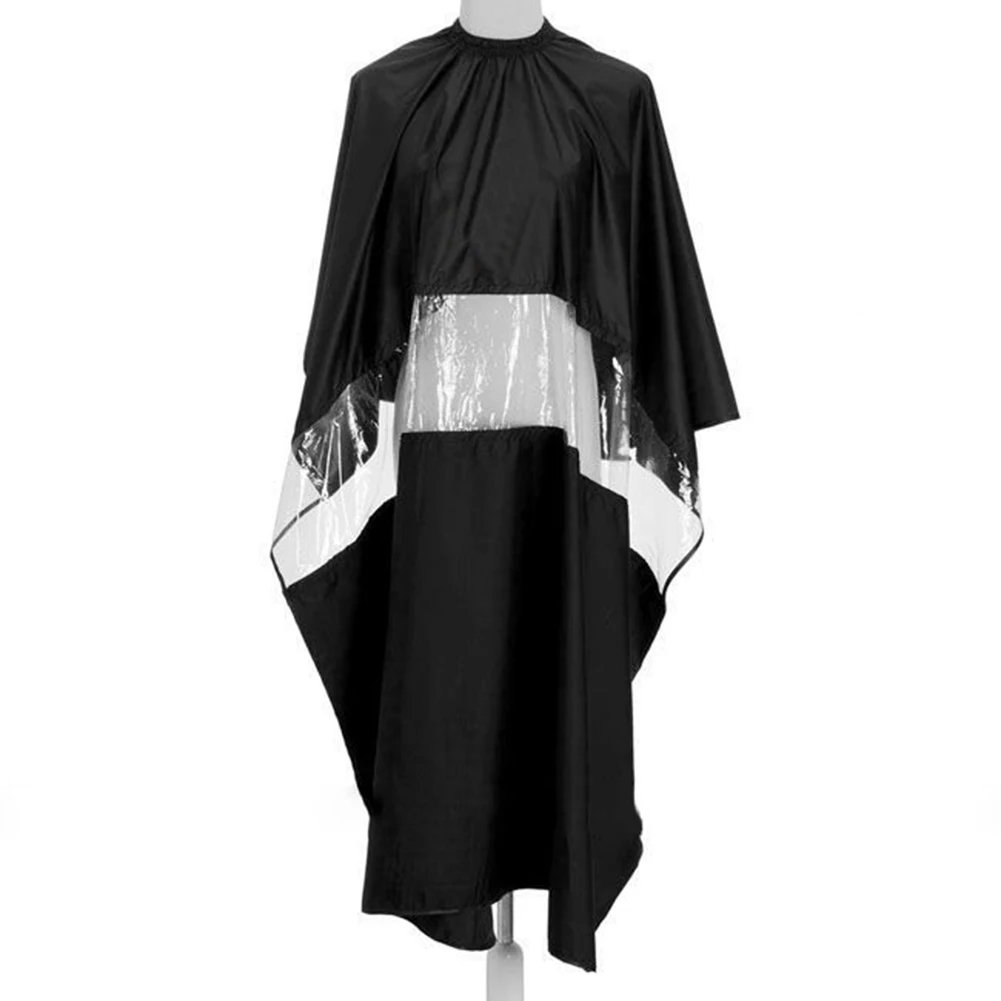New Pro Transparent Part Hair Gown Barber Salon Styling Playing Phone Cutting Cape