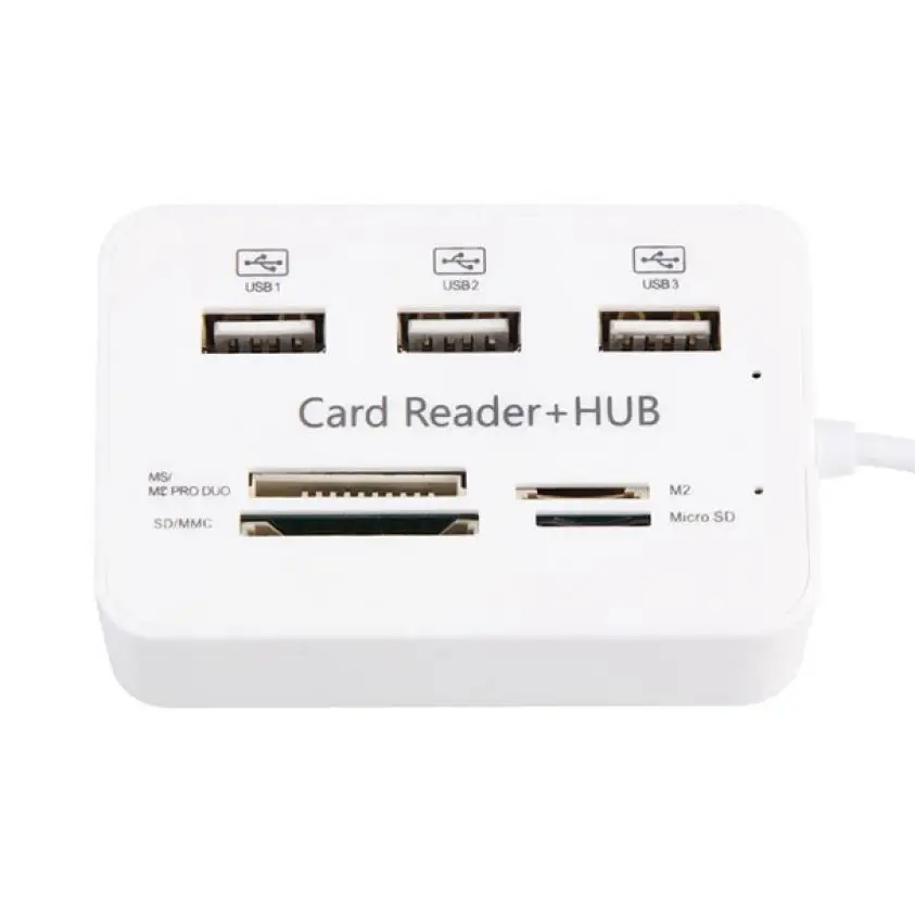 EC2 HIPERDEAL Micro USB Hub Combo 2,0 3 порты чтения карт высокоскоростной Мульти USB Combo все в одном для ПК вычислить аксессуары Jul3