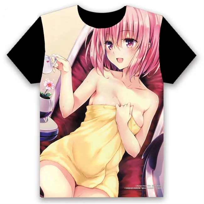 Модная мужская футболка аниме To LOVE Ru Eve Микан Юки тьма Косплей короткий рукав Повседневная Черная футболка топы Летняя забавная рубашка - Цвет: 20