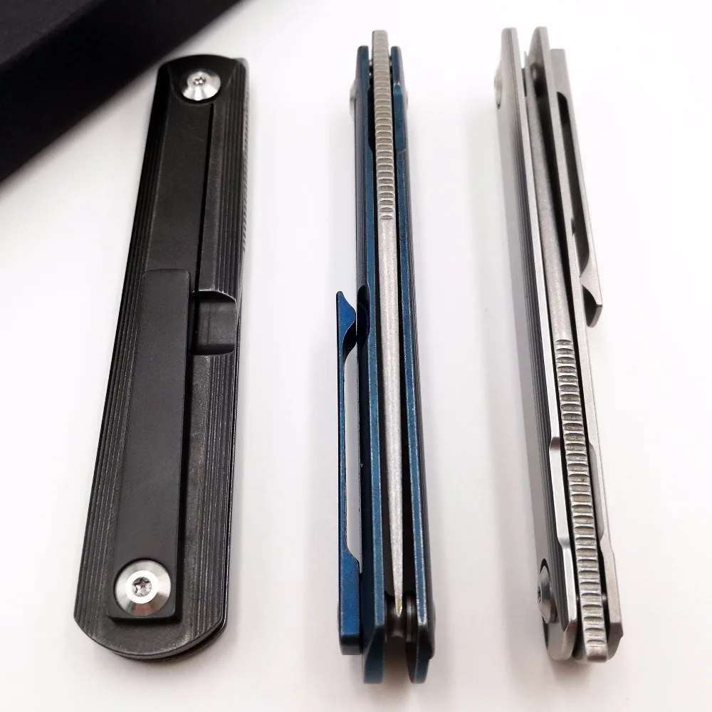 GRW Zebra MS2 Folding Knife 9Cr18Mov Blade Steel Handle Ball Bearing Pocket Knives Outdoor Survival Camping Hunting EDC Tools