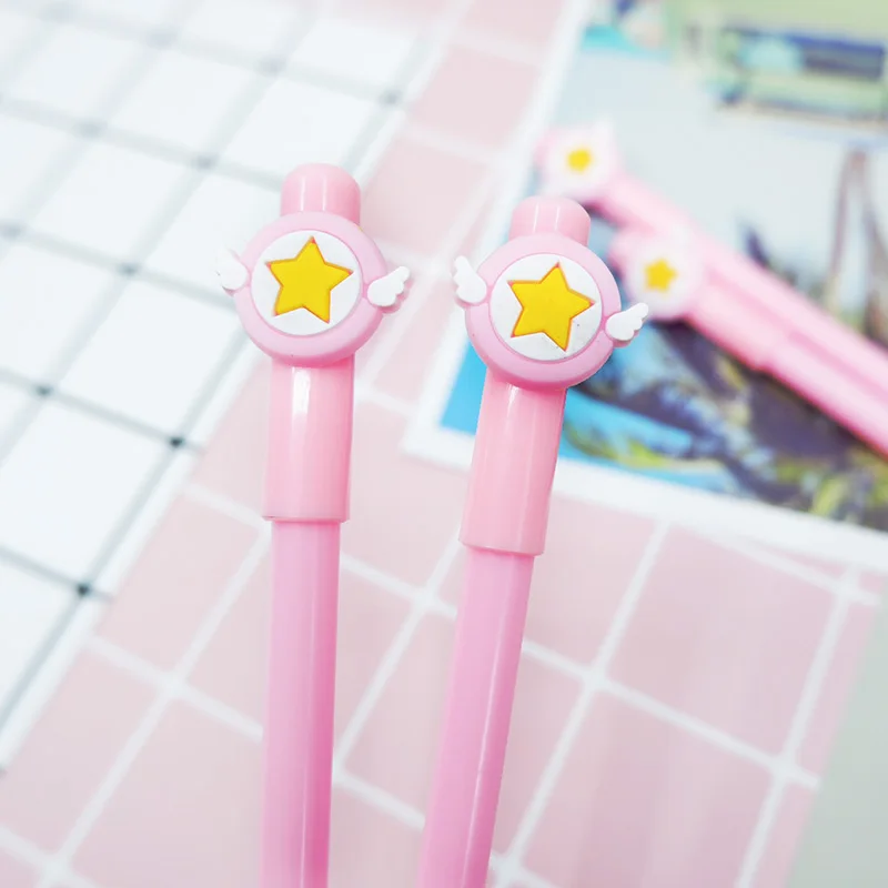 

4 pcs/lot Cartoon stars Gel Pen kawaii stationery School Supplies Office Supplies Cute writting pens paperlaria