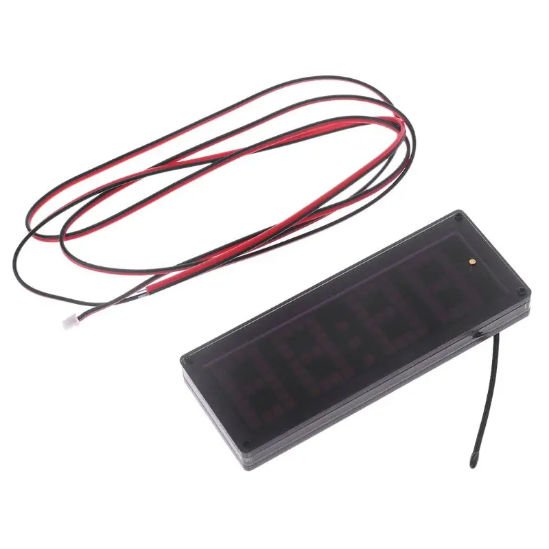 Digital Timer Car LED Dot Matrix Clock Temperature Voltage Display 4.0 ~ 25V Multi-function 3in1 Time Thermometer Voltmeter-DR56O