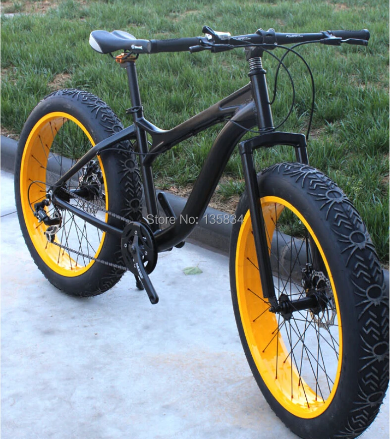 Bicicleta 26x4.0 Супер Широкий Спустило колесо Велосипедов Ciclismo Пляж Cruiser Снег Велосипед
