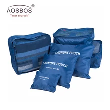 Aosbos, 6 шт., органайзер для путешествий, вещевой мешок на выходные, одежда для всей семьи, разделенные мужские дорожные сумки, упаковочные кубики, Женская багажная сумка