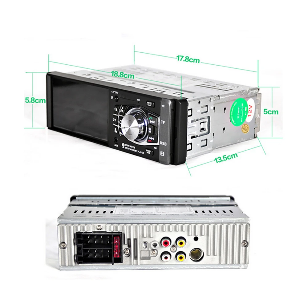 US $27.72 Podofo 1 Din Car Radio Auto 41 HD Car Multimedia Player MP3 MP5 Audio Stereo Radio Bluetooth FM Remote Control Video Player