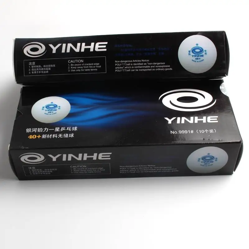 Оригинальный Yinhe поли 40 + настольный теннис мяч 1 звезда Бесшовные новый материал Оптовые всего 20 мячей для тренировочных игр