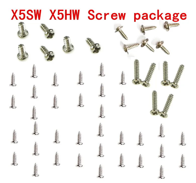 

53pcs Screws For Syma X5c X5SC X5SW X5HW X5HC Blade Protective Cover Body Spare Parts RC Drone Quadcopter Helicopter