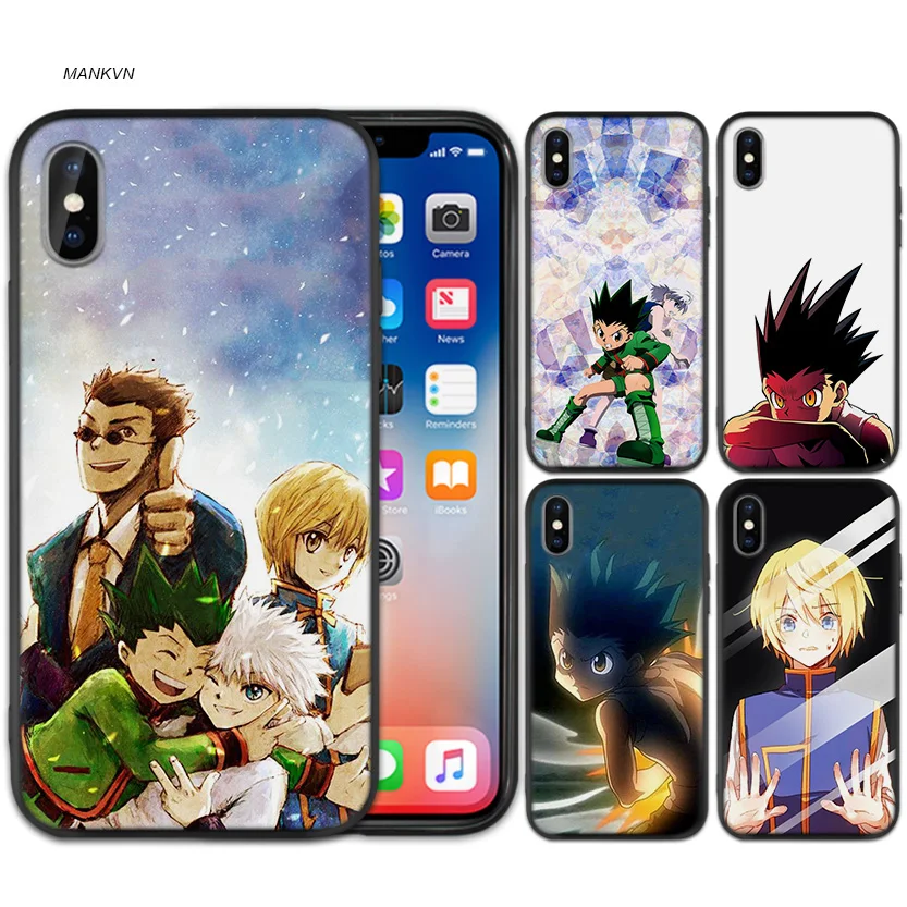 Hunter x Hunters OVA anime Black Scrub Silicone Phone Soft Case Cover