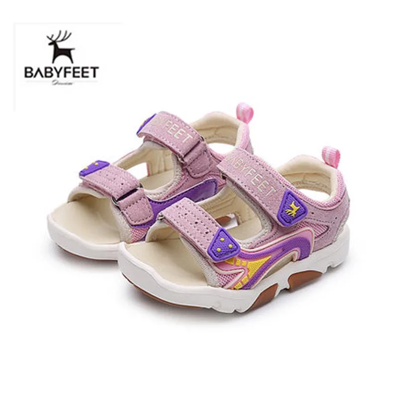 Babyfeet Summer Baby Boy Sandals Soft Sole Infant Toddler Beach Open toe Breathable Light Cool Flat Shoes High Quality Hot Sale 2017 toddler infant baby boy shoes navy blue casual newborn boys sneaker soft sole girls shoes tenis menino