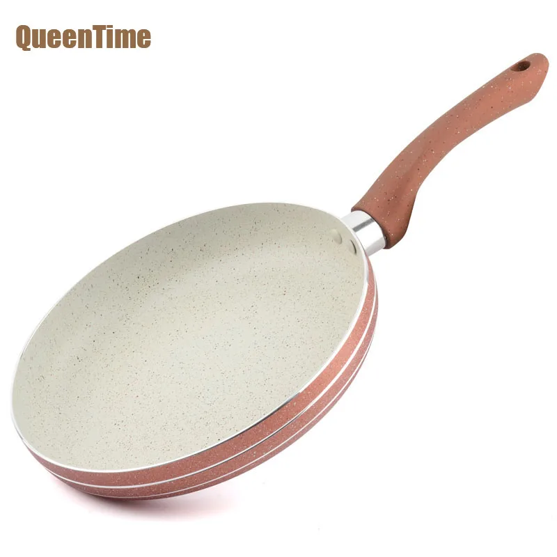 QueenTime Round Shape Frying Pans 12 Inch Multifunctional Cooking Pan