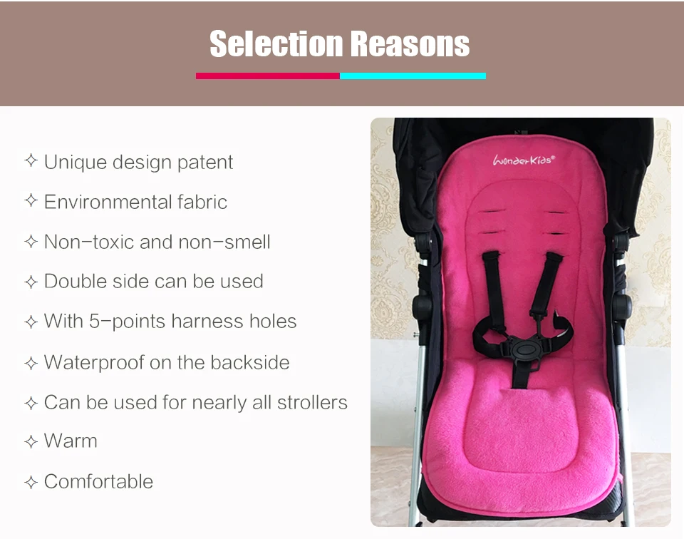 Baby stroller seat cushion Waterproof mattress Soft pram liner Universal warm Car seat pad for four seasons stroller accessories baby stroller accessories box