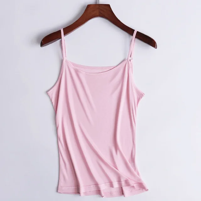 SUYADREAM Women silk Camis Real Silk Bottoming Camisoles Comfortable Silk Tank tops 2022 Spring Summer Camis Pink