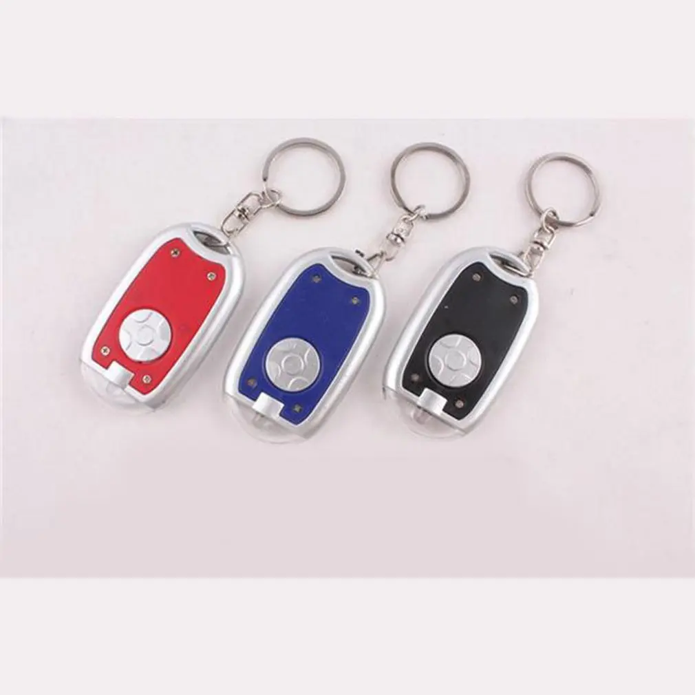 

Car Key Shape Mini Flashilight Compact Keychain Keychain Hook Lamp Christmas Gifts LED Ultra Bright Light for Purse Car