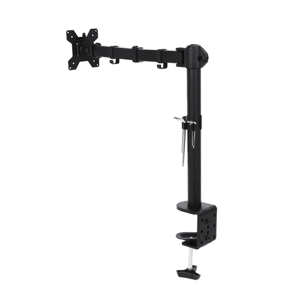 

13~27 inch 360 Degree Swivel Single Monitor Arm TV Bracket LCD LED Desk Mount for Home/ Office Max Loading 9.9Kg/22lbs 2 Types