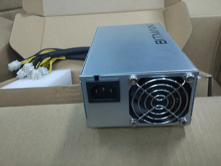 Оригинальный Bitmain 6PIN * 10 Antminer APW3 + 12 1600 Вт источник питания BITMAIN PSU серии ETH antminer S9 L3 Z9