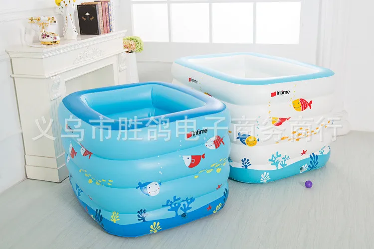 Детский бассейн детская ванночка Детская Надувная Детская ванна утолщенная портативная бассейн с шариками океана 120x105x75 см