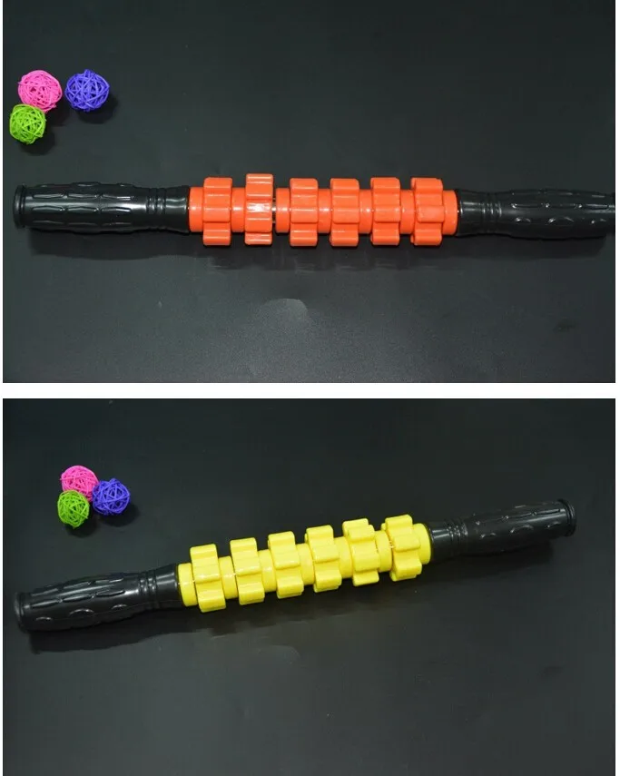 Подвижная роликовая Массажная палочка для расслабления мышц устраняет боль в мышцах