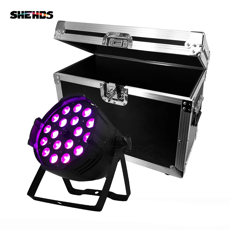

LED 18x18W RGBWA+UV Zoom Aluminum House Par Lights DJ Stage Effect For Clubs Theaters Churches Concert Productions And Lighting