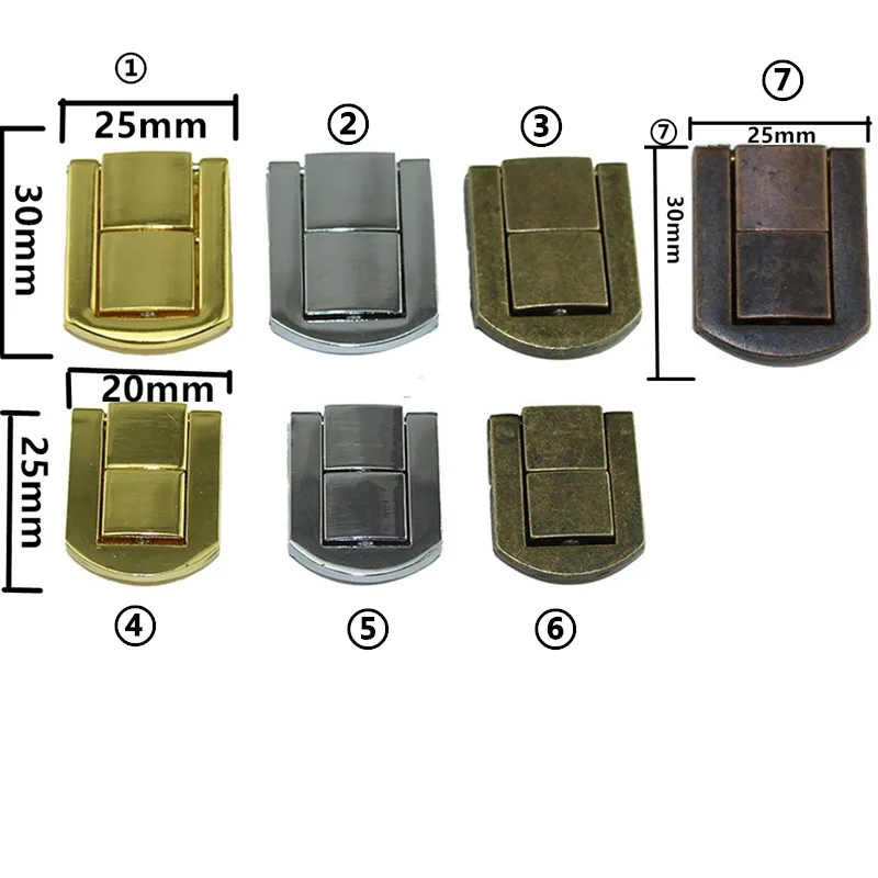 Antique-Zinc-Alloy-Box-Buckle-Clasp-Buckle-Square-Vintage-Wooden-Box-Locked-Buckles-25-30mm-20