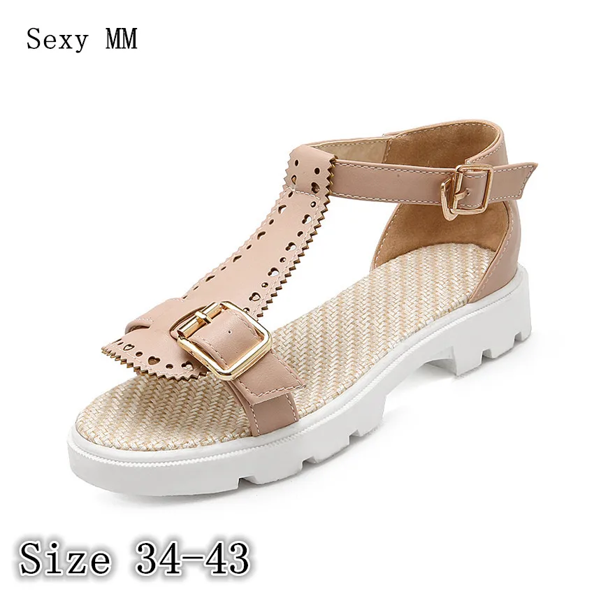 

Women Platform Sandals Low High Heel Shoes Slippers Flip Flops Woman Gladiator Sandals Plus Size 34 - 40 41 42 43