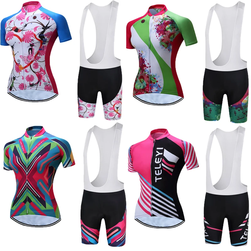 

Pro cycling clothing women 2019 Summer short sleeve bike clothing set MTB bicycle clothes maillot shirts reteo wear dress suit