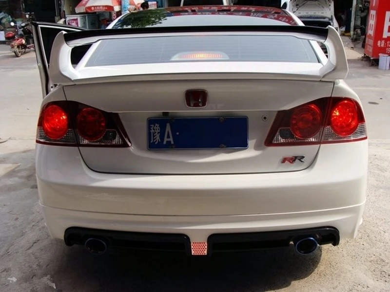 Для Honda Civic 2006-2011 спойлер высокого качества ABS Материал заднее крыло грунтовка цвет задний спойлер для Honda Civic спойлер FD2