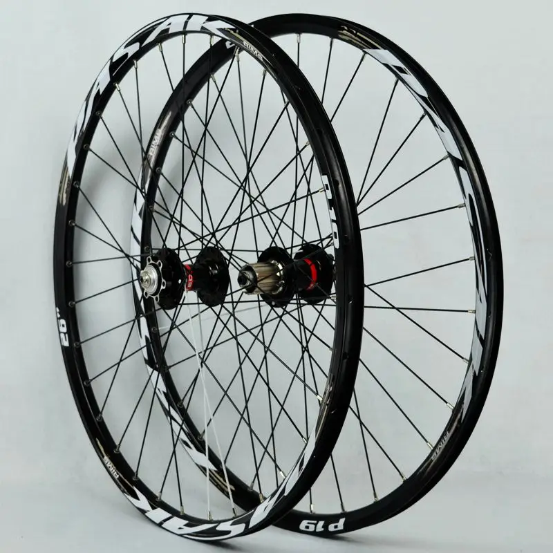 Колеса для горного велосипеда 29 27,5 26 MTB колеса Novatec041042 Joytech ступицы передние 2 задние 4 герметичный подшипник 32 отверстия дисковый тормоз - Цвет: 27.5 Black Grey