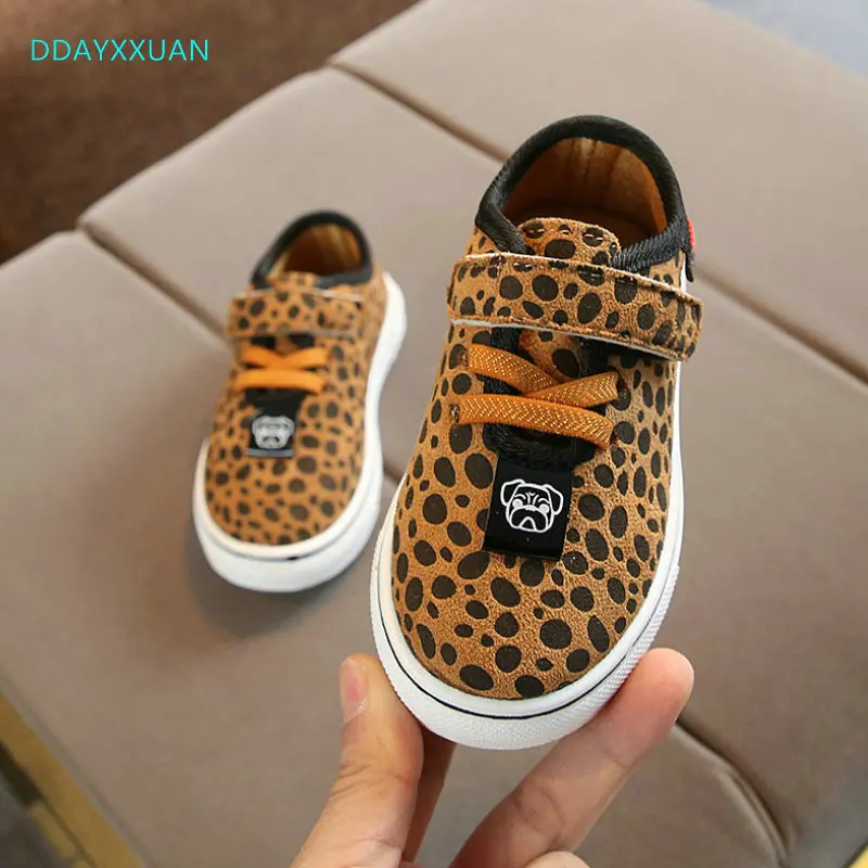 Kids Sport Shoes Chaussure Enfant Girls Boys Shoes New Autumn Spring Leopard Kids Sneakers Breathable Flat Children Sneaker