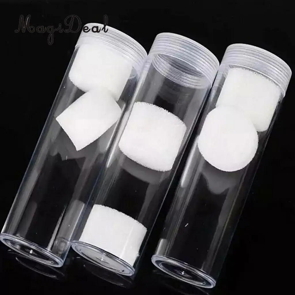 10Pcs 20.5mm Protective Tube Holder Clear Round Cases Coin Storage Boxes