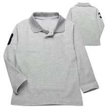 kids boys t shirt long sleeve spring autumn gray boy kids t-shirt high quality 2016 fashion long -sleeve kids t shirts for boy