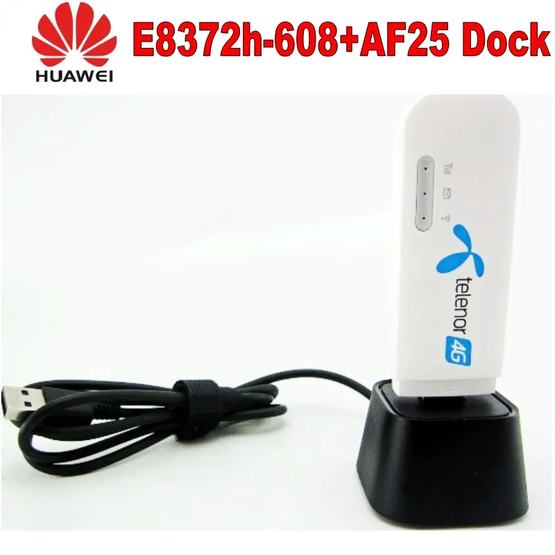 Разблокировка huawei E8372 E8372h-608 LTE USB 4G USB WiFi модем автомобильный wifi с 2 шт 4g антенна+ huawei af25 док-станция