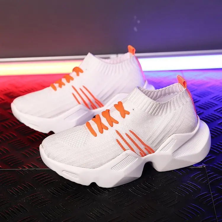 

2019 summer new style simple and simple color matching casual shoes women soft and comfortable wild mesh breathable flat shoes
