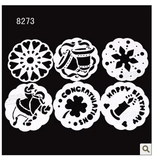 

6pcs/set cake stencils,Cake pattern