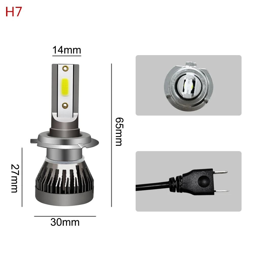 Safego H7 светодиодный H11 H8 H9 H1 9005 9006 автомобильный блок светодиодов лампы для передних фар H4(Подол короче спереди и длиннее сзади) ЛУЧ 36 Вт 8000LM 6000 К авто светодиодный свет автомобиля 12 V