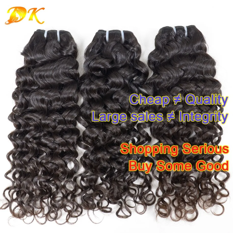 Brazilian Virgin Hair Deep Curl 3 Bundles Grade 7a Top Quality