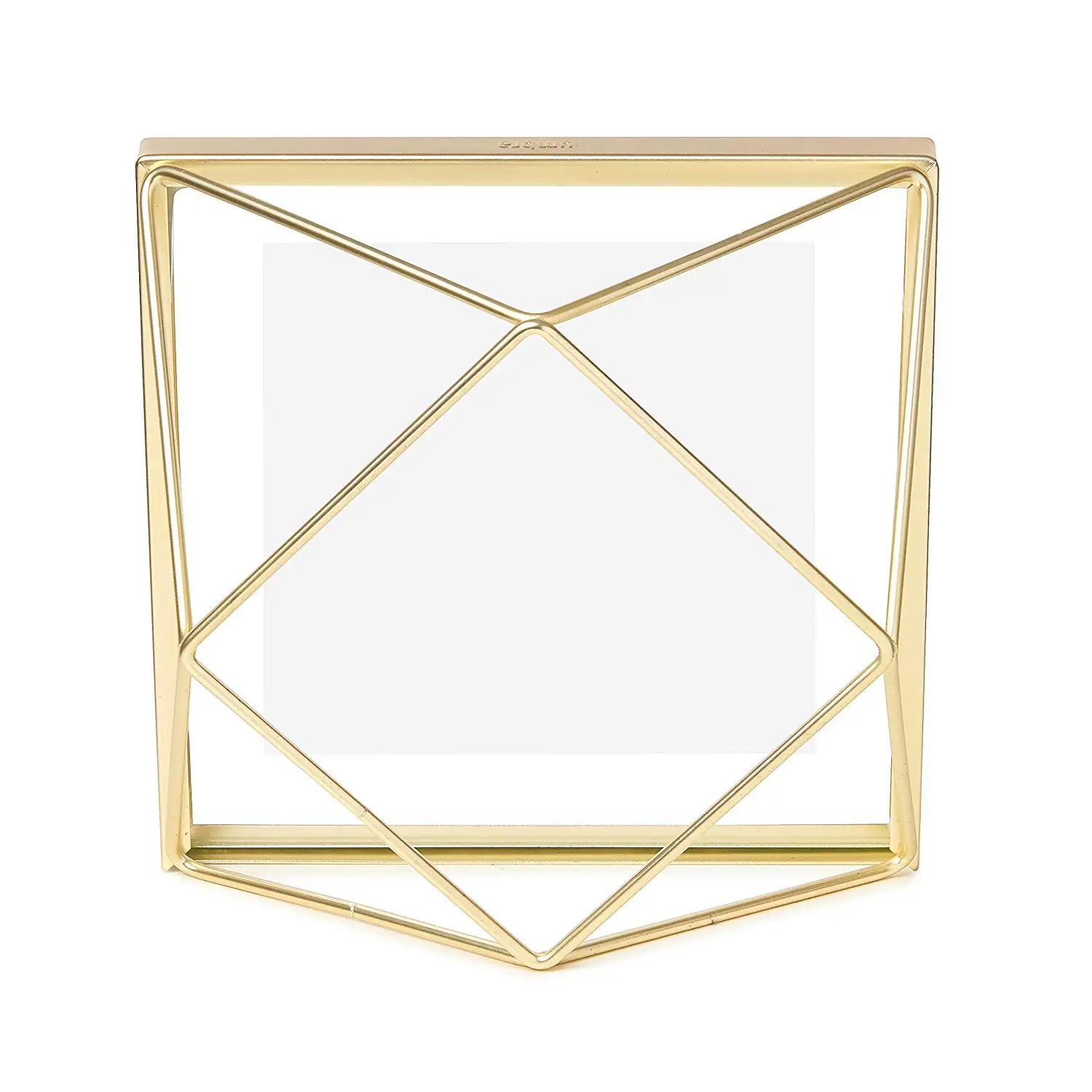 

Minimalist Nordic Creative Geometric Photo Frame Graduation Photo Frame Tabletop Iron + glass,Gold 4 inches