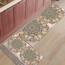 Ретро этнические Цветочные геометрические ботинки механический скребок моющийся ванный Душ Ванна аксессуары наборы пол ковры площадь Runne