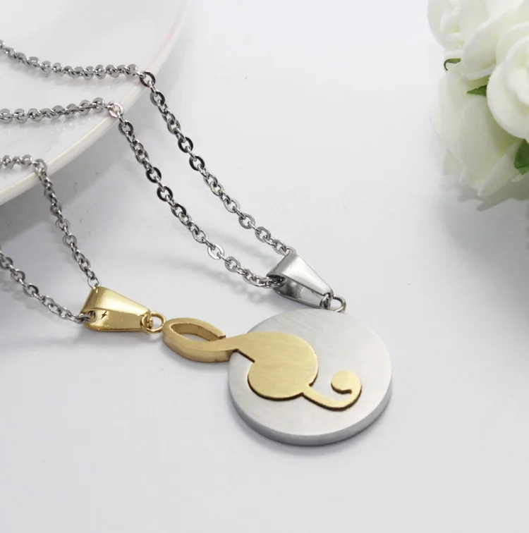 1 Pair Catatan Musik Pendant Pasangan 